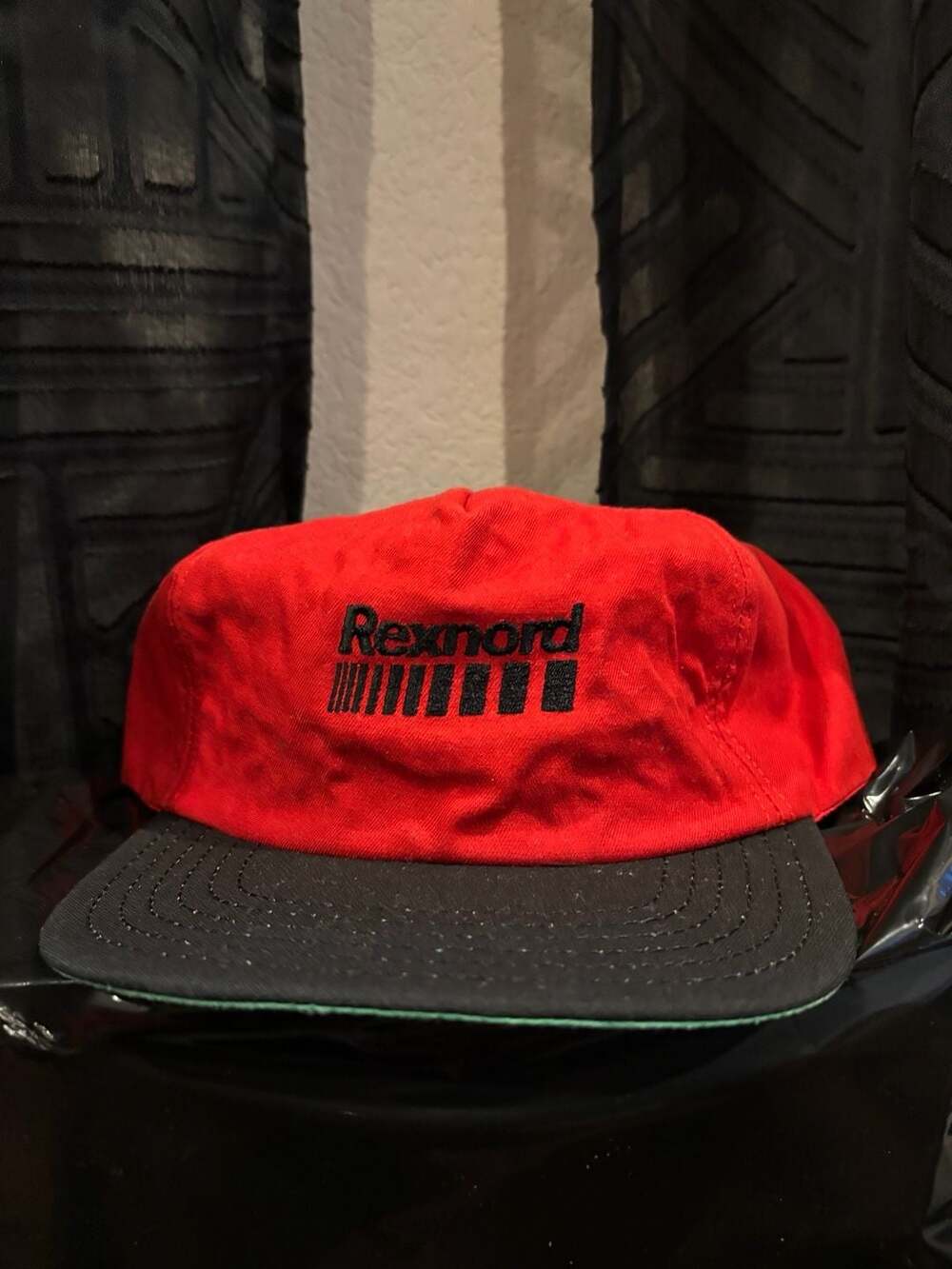 Vintage Rexnord Promo 5 Panel Strapback Hat Made in USA